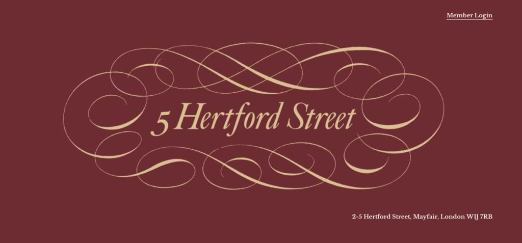 5 Hertford Street homepage