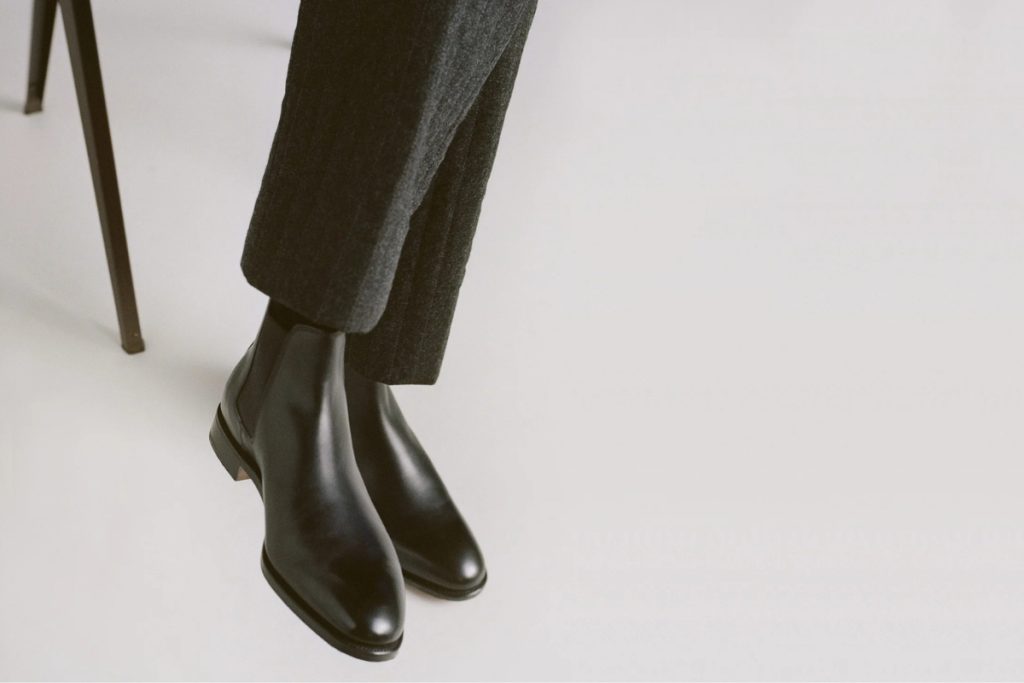 A timeless Chelsea boot silhouette, complimented by its subtly textured elastic and pull tabs, Lawry is an enduring classic and expertly crafted in the finest leathers available.