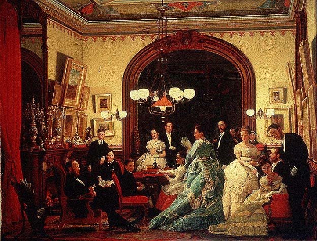 Painting of the Vanderbilt family from 1874