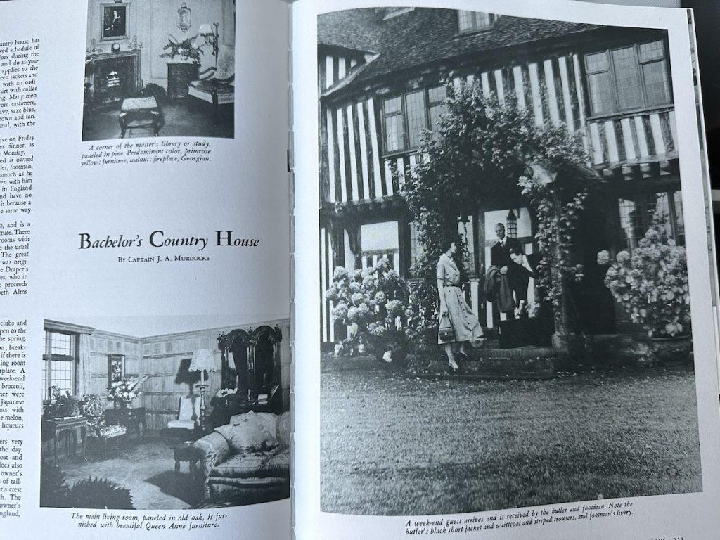 Bachelor's Country House article Gentry Magazine 1956