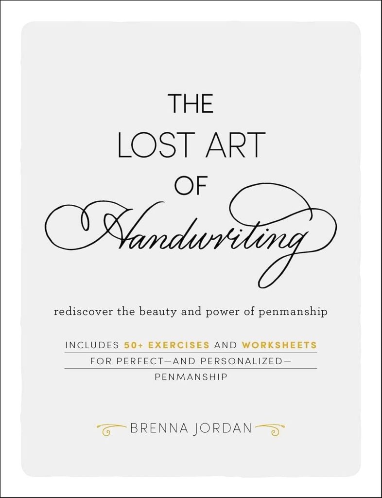 The lost art of handwriting book